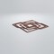 Ekena Millwork Medium Norwood Decorative Fretwork Wood Wall Panels, Walnut, 15 3/8"W x 15 3/8"H x 3/8"T WALW16X16X0375NWDWA - alternate 4